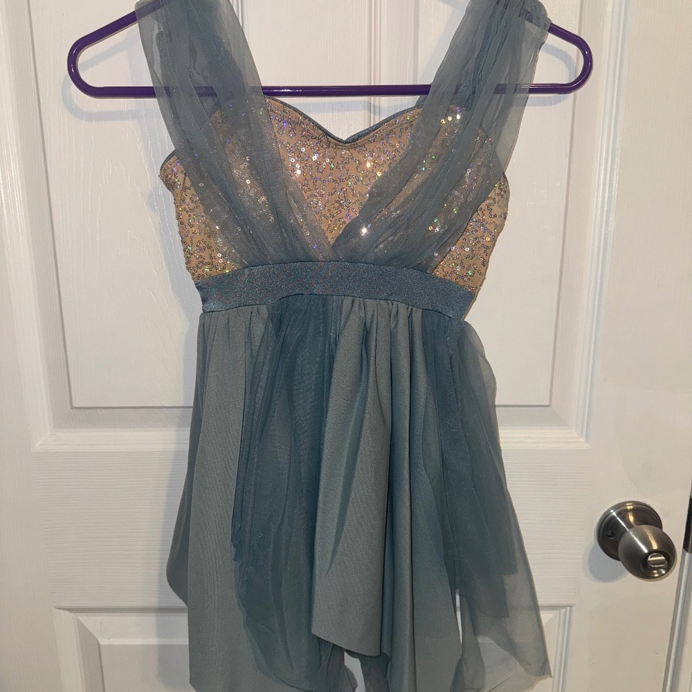 Turquoise and Gold Costume